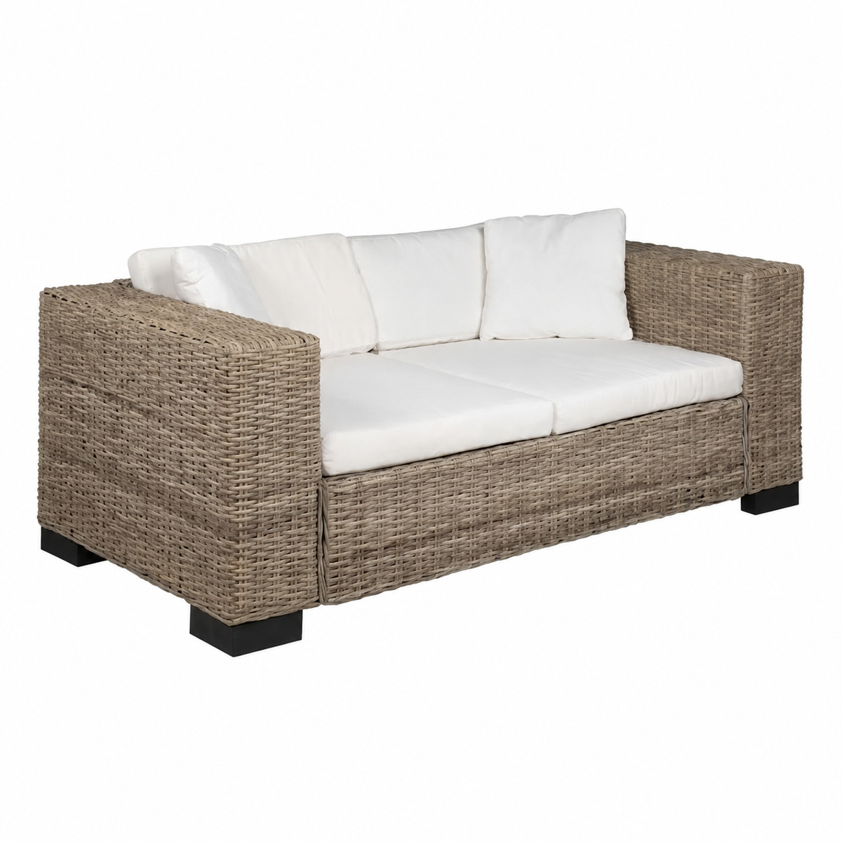 canapé rotin 2 places | 162 x 80 x 61 cm | RotinDéco